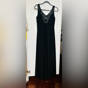 Elegant Black Maxi Dress Sz M